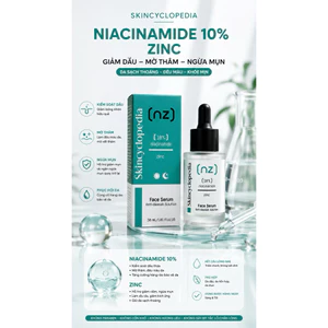 Serum Skincyclopedia Niacinamide 10% + Zinc Giảm Mụn, Mờ Thâm, Se Khít Lỗ Chân Lông, Sáng Da 30ml