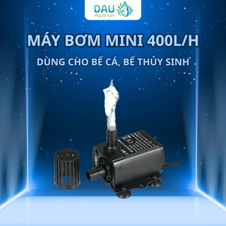 MÁY BƠM MINI 400L/H KHÔNG CHỔI THAN, ĐIỀU CHỈNH 4 CẤP ĐỘ - BƠM HỒ CÁ - THUỶ SINH