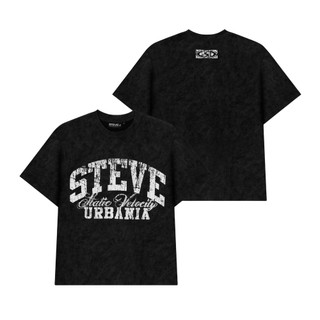 Áo Thun Local Brand STEVE URBANIA fom Boxy, áo phông chất liệu Cotton, Áo thun unisex vải Wash đã qua xử lý hottrend