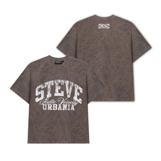 Áo Thun Local Brand STEVE URBANIA fom Boxy, áo phông chất liệu Cotton, Áo thun unisex vải Wash đã qua xử lý hottrend