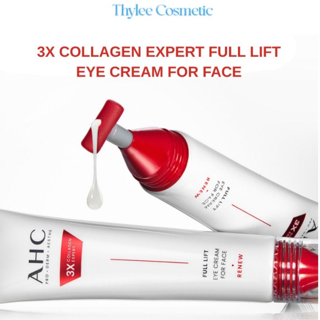 Kem Dưỡng Chống Nhăn Vùng Mắt AHC 3X Collagen Expert Full Lift Eye Cream SenaDemar Hàn Quốc Hộp 40mL-ThyLee