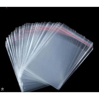 AMZO_100GR/500GR TÚI OPP DÁN MIỆNG TRONG SUỐT ĐỰNG QUẦN ÁO, PHỤ KIỆN/ TÚI BÓNG KÍNH CÓ KEO DÁN LOẠI DÀY KHÓ RÁCH