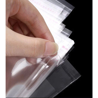 AMZO_100GR/500GR TÚI OPP DÁN MIỆNG TRONG SUỐT ĐỰNG QUẦN ÁO, PHỤ KIỆN/ TÚI BÓNG KÍNH CÓ KEO DÁN LOẠI DÀY KHÓ RÁCH