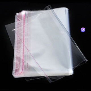 AMZO_100GR/500GR TÚI OPP DÁN MIỆNG TRONG SUỐT ĐỰNG QUẦN ÁO, PHỤ KIỆN/ TÚI BÓNG KÍNH CÓ KEO DÁN LOẠI DÀY KHÓ RÁCH