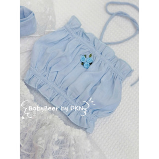 {Độc quyền_BabyBeer} Set áo yếm + quần bí cho bé/ tạp dề rời