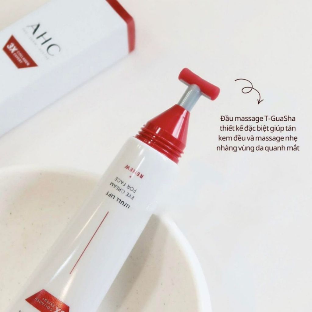 Kem Dưỡng Chống Nhăn Vùng Mắt AHC 3X Collagen Expert Full Lift Eye Cream SenaDemar Hàn Quốc Hộp 40mL-ThyLee