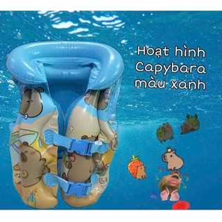 (Tặng Bơm) Áo phao bơi cho bé kuromi, Capybara, melody,stitch hình dễ thương (size S ,M,L) hehe