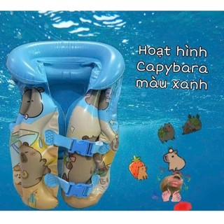 (Tặng Bơm) Áo phao bơi cho bé kuromi, Capybara, melody,stitch hình dễ thương (size S ,M,L) hehe