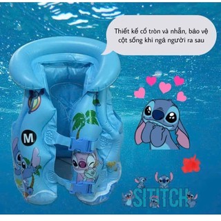 (Tặng Bơm) Áo phao bơi cho bé kuromi, Capybara, melody,stitch hình dễ thương (size S ,M,L) hehe
