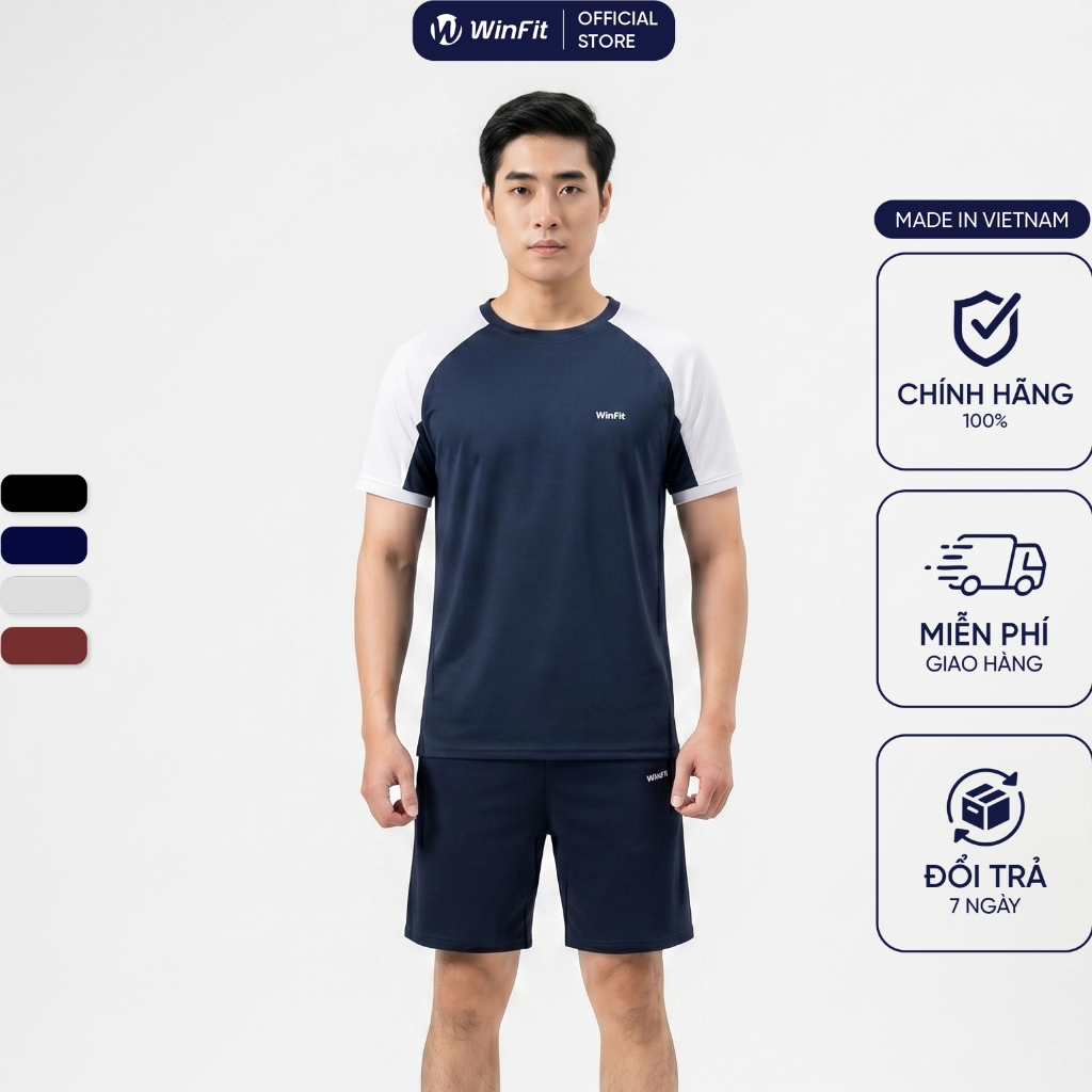 Bộ Quần Áo Thể Thao Nam WINFIT Urban Active vải ComfortLite cao cấp, mỏng nhẹ, thoáng khí, Form Regular năng động WBN001