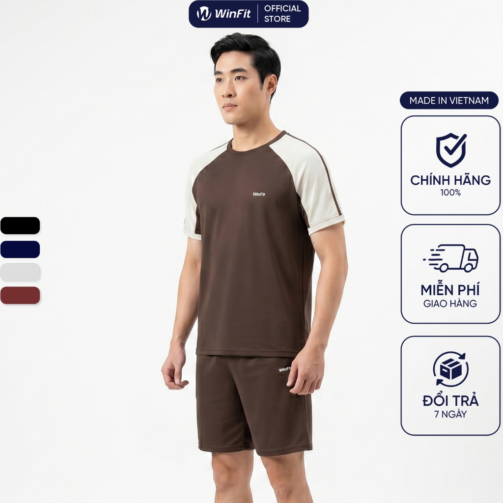 Bộ Quần Áo Thể Thao Nam WINFIT Urban Active vải ComfortLite cao cấp, mỏng nhẹ, thoáng khí, Form Regular năng động WBN001