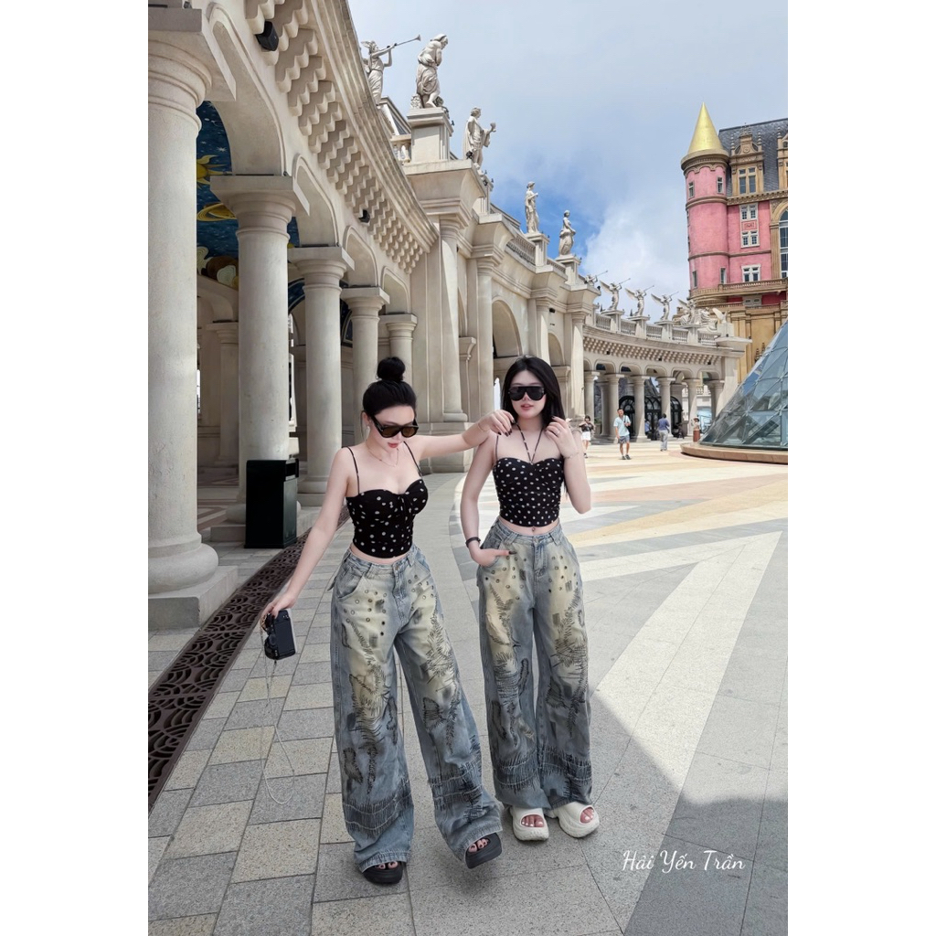 quần Jean nắp túi New qc