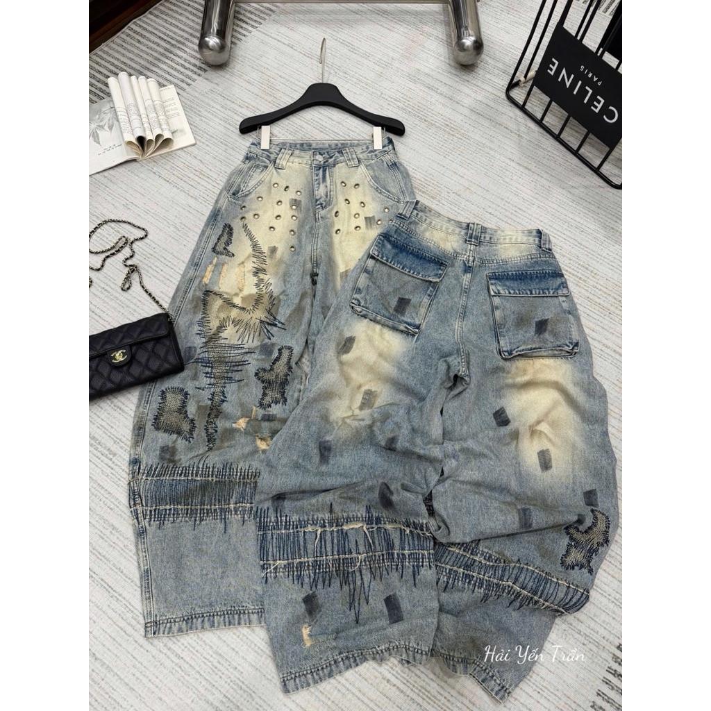 quần Jean nắp túi New qc