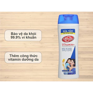 Sữa tắm Lifebuoy công thức Vitamin + bảo vệ khỏi 99.9% vi khuẩn gây bệnh sữa dưỡng ẩm 350g