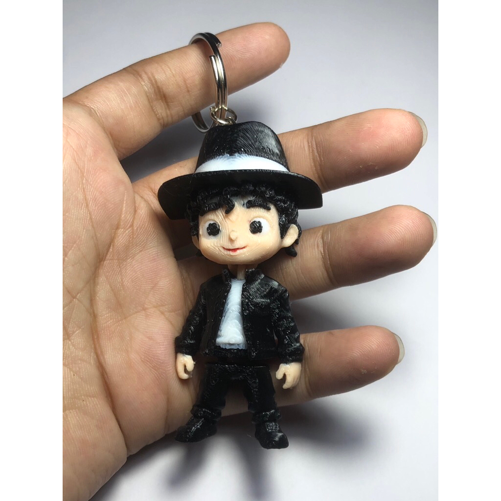 Móc khoá Michael Jackson | Móc khoá In 3D