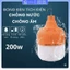 Bóng Đèn Tích Điện Công Suất 100w, 200w Siêu Sáng, Bóng Đèn Led Tích Điện Có Móc Treo Tiện Lợi