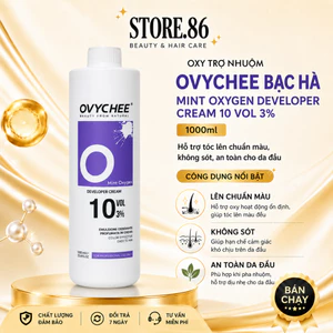 Oxy trợ nhuộm Ovychee 3% trợ nhuộm lên màu nhanh, màu sáng bóng, mùi thơm bạc hà, không sót