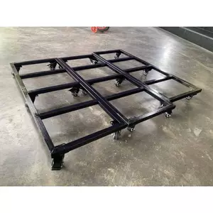 Kệ lót chậu cây 6 bánh xe chịu tải, đế di chuyển chậu cây chữ nhật, đế di chuyển cây cảnh có bánh xe chịu tải 150kg