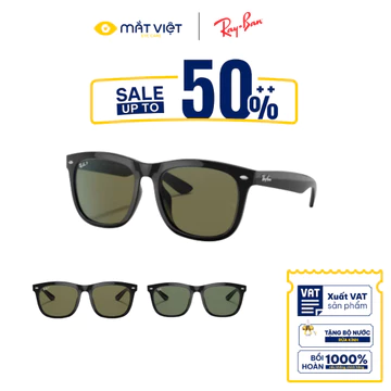 KÍNH MÁT UNISEX RAYBAN 0RB4260D, Kính Mát Kim Loại, Kính Mát Chữ Nhật, Kính Mát Thời Trang, Mắt Kính Chính Hãng Mắt Việt