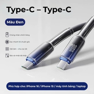 Cáp Sạc Nhanh PD Bọc Dù Đầu Sạc Bọc Silicon Type C to IP Dành Cho Các Dòng Máy IP 7-14ProMax