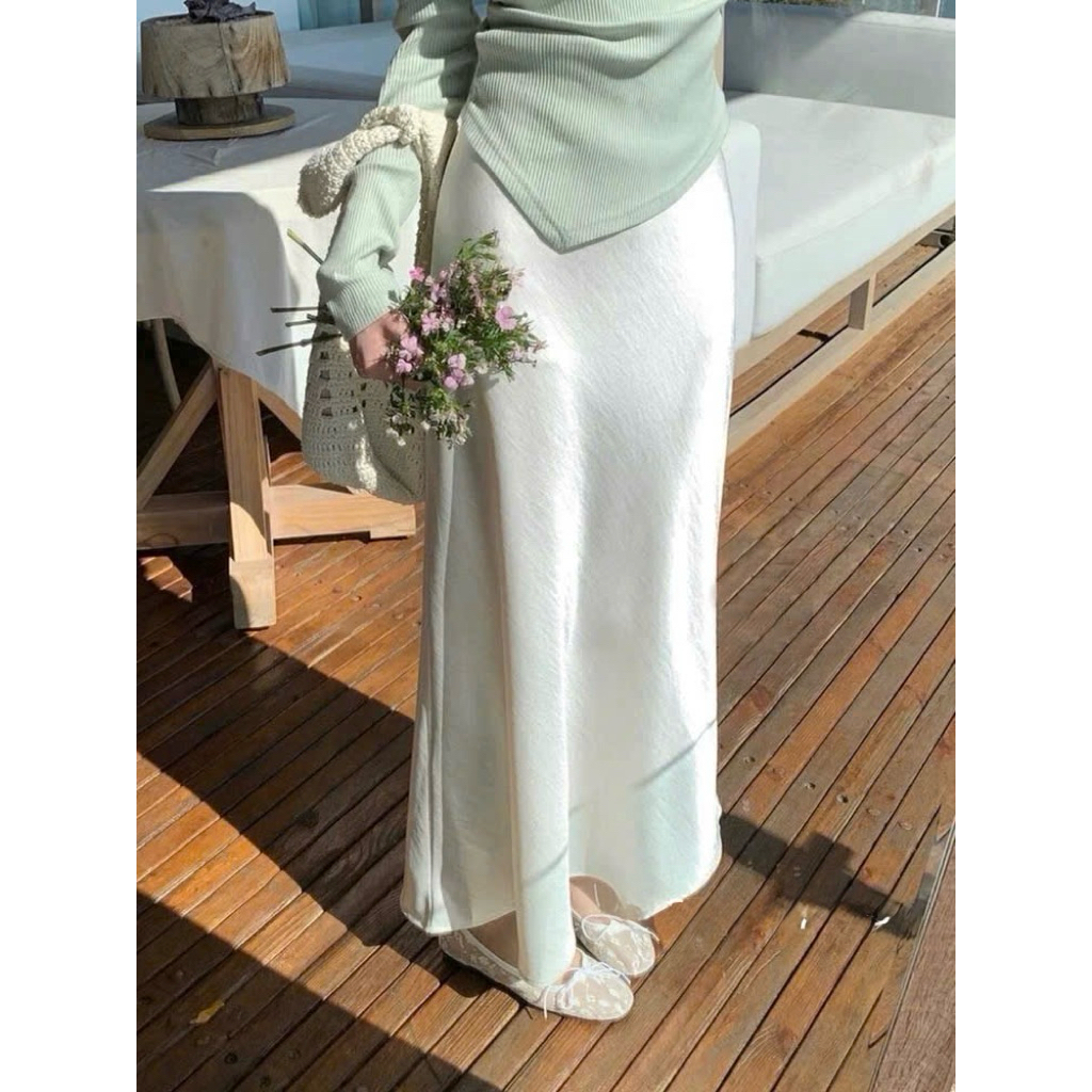 Aria Skirt (TSW) Chân váy dài chất lụa Nữ the.sweaterweather TSW