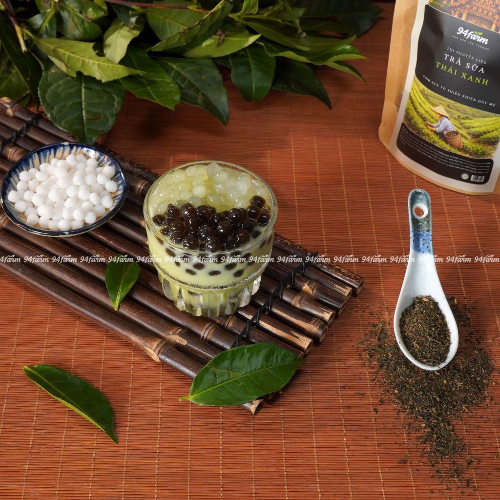 [1 set pha 5 ly] Trà sữa trân châu 94farm Tự chọn Topping
