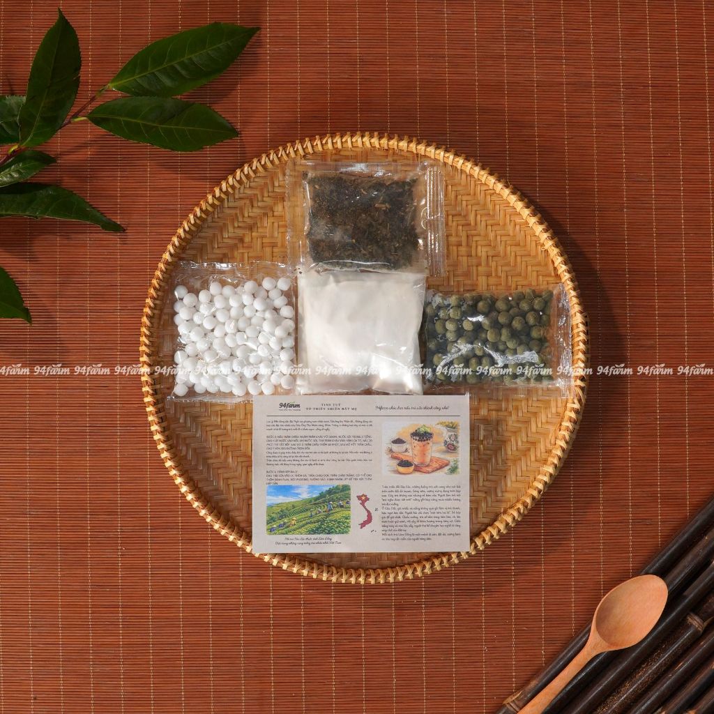 [1 set pha 5 ly] Trà sữa trân châu 94farm Tự chọn Topping