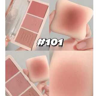 Bảng phấn má Hồng Hold Live 3 ô Secret Garden Blush