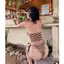2Soonsumff Bikini 2 mảnh họa tiết kẻ ngang buộc dây sexy, bộ đồ bơi cao cấp gợi cảm cho nữ