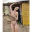2Soonsumff Bikini 2 mảnh họa tiết kẻ ngang buộc dây sexy, bộ đồ bơi cao cấp gợi cảm cho nữ