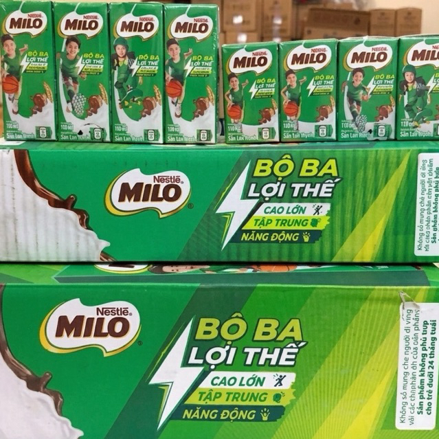 Sữa lúa mạch Nestlé Milo (Dạng hộp pha sẵn)