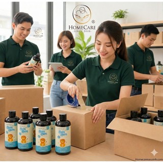 Nước Tắm Gội Thảo Mộc Cho Bé Hỗ Trợ Giảm Mẩn Ngứa, Rôm Sảy, Hăm Tã Cho Bé Sơ Sinh Home Care 500ml