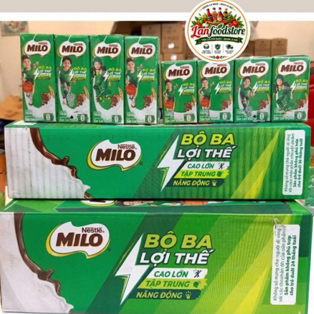 Sữa lúa mạch Nestlé Milo (Dạng hộp pha sẵn)