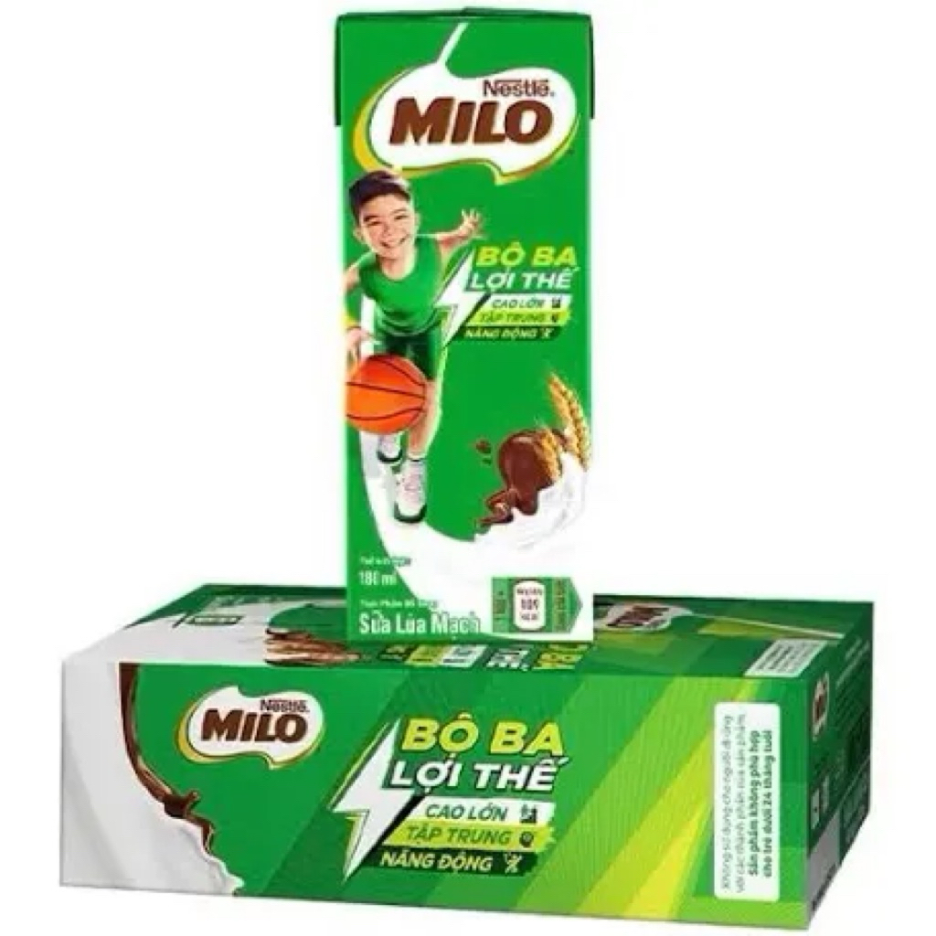 Sữa lúa mạch Nestlé Milo (Dạng hộp pha sẵn)