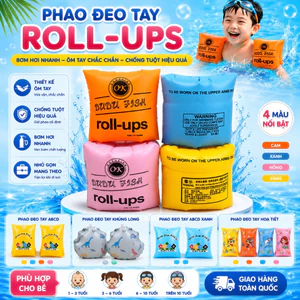 Phao bơi đeo tay cao cấp Roll-ups cho bé từ 1-6 tuổi