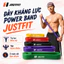 Dây kháng lực tập gym JUSTFIT power band cao su đàn hồi trợ lực kéo xà, tập tay, chân, toàn thân
