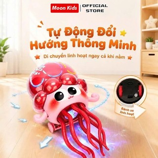 Bạch Tuộc Nhảy Múa Có Nhạc Và Đèn LED Cho Bé, Tự Động Tránh Vật Cản