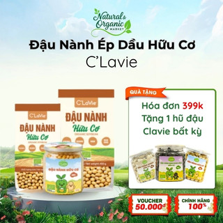 Đậu Nành Hữu Cơ C'LaVie 100g/200g Giàu Vitamin, Khoáng Chất - Natural Market