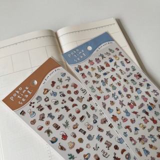 Sticker Nhật Mind Wave mini Poko Time chất PET