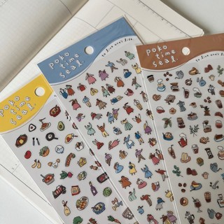 Sticker Nhật Mind Wave mini Poko Time chất PET