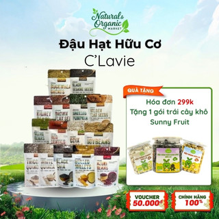 Đậu Hạt Hữu Cơ C'LaVie 200g Hỗ Trợ Tiêu Hóa, Hệ Đường Ruột Khỏe mạnh - Natural Market