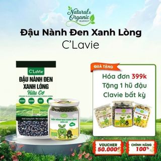 Đậu Nành Đen Xanh Lòng Hữu Cơ C'LaVie 100g Hỗ Trợ Tim Mạch, Điều Hòa Huyết Áp - Natural Market