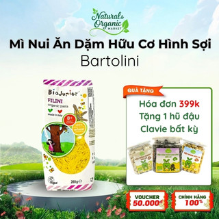 Mì Ăn Dặm Hữu Cơ Dạng Sợi Bio Junior 200g Cho Bé Từ 8 Tháng Tuổi Dễ Ăn Bổ Dưỡng– Natural Market