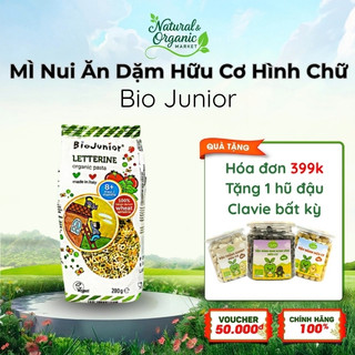Mì Nui Ăn Dặm Hữu Cơ Hình Chữ Cái Bio Junior 200g Cho Bé Từ 8 Tháng Tuổi Bổ Dưỡng – Natural Market