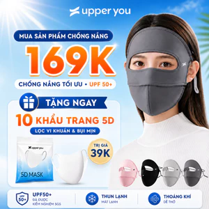Khẩu Trang Chống Nắng Full Mặt Chống UV UPPER YOU Mịn Mát Thoáng Khí - FM02