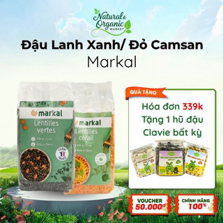 Đậu Lăng Xanh/ Đỏ Cam San Hữu Cơ Markal 500g Hỗ Trợ Tiêu Hóa, Tạo Cảm Giác No Lâu -  Natural Market