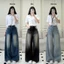 Quần Jean Wash Nữ Hari Ống Rộng Cạp Cao Form Suông Unisex Lên Dáng Đẹp Đi Học Đi Chơi