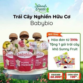 Trái Cây Nghiền Hữu Cơ Cho Bé Babybio 90g Bổ Sung Vitamin Và Khoáng Chất - Natural Market