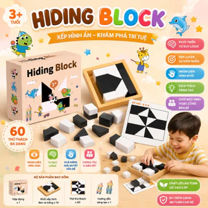 Đồ chơi xếp hình khối ẩn Hiding Blocks rèn khả năng tư duy và phát triển trí tuệ IQ của trẻ em