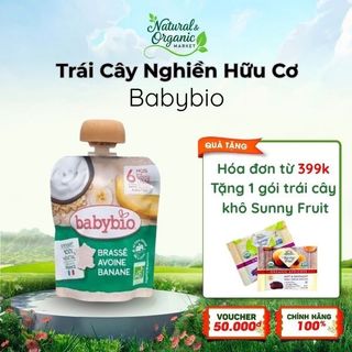 Sữa Chua Yến Mạch Hữu Cơ Cho Bé Vị Chuối Babybio 85g Bổ Sung Vitamin -  Natural Market